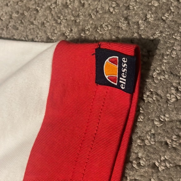 Ellesse Shirt, Large and Red White Navy Blue - Picture 5 of 5